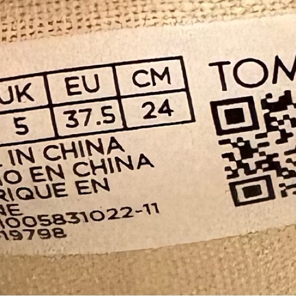 TOMS Women's Light Blue Espadrille Platform Shoes - Picture 12 of 12